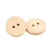 Botones de Madera Personalizados Grabados con Láser de Dos Agujeros, Botones Planos con Forma de Cuenco Cosidos a Mano para Camisas Infantiles y Abrigos Largos, Botones Decorativos de Madera