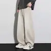 Calça Reta Lavada de Sarja Imitação Tencel Outono/Inverno 2026 para Homens, Calça Casual Tendência Confortável e Versátil para Homens