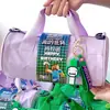 Caixa de Presente Souvenir do 10º Aniversário do Minecraft Sacola de Presente para 10º Aniversário Lua Cheia Cem Dias Bolsa de Mão Bolsa Esportiva