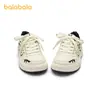 Sapatos Infantis Balabala, Tênis Infantis, Leves para Primavera e Outono, Sola Macia, Sapatos Respiráveis e Confortáveis, Fofos Tênis Baixos Brancos