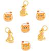 Fuerte retención de color diy arena dorada accesorios pulsera pulsera con cuentas conejo con cuentas caricatura conejo tridimensional ternero Zodíaco femenino