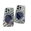 Espejo de Onda Tridimensional Galvanizado Adecuado para Funda de Teléfono iPhone 15 Pro Max, Apple 16 Anticaída, 14 Pro para Mujeres, 13