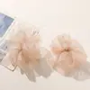 Accesorios Florales de Malla Mate Dulces, Frescos y Etéreos Cosidos a Mano para Ropa DIY, Tocados, Broches, Accesorios de Joyería