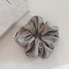 Anillo de Pelo de Lana Texturizado Gris Avena de Alta Gama para Otoño e Invierno Cuerda para Cola de Caballo Baja Perezosa Estilo Coreano Cuerda para el Pelo Accesorios para el Cabello