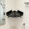 Estante de almacenamiento para baño, estante triangular, estante de almacenamiento para pared de inodoro/lavabo sin perforaciones.
