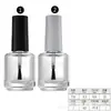 3ml 5ml 8ml 10ml frasco de vidro para esmalte frasco de esmalte vazio transparente bronzeado fosco frasco com pincel