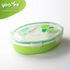Youyue lonchera con compartimentos en forma de huevo, lonchera para calentar en microondas, lonchera para estudiantes con cuatro compartimentos, lonchera de plástico al por mayor