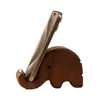 Nuevo soporte simple para teléfono de elefante de madera maciza, soporte de escritorio portátil para teléfono, accesorio de escritorio creativo lindo estilo Ins