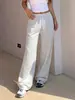Pantalones Deportivos Casuales de Pierna Ancha para Mujer Primavera-Otoño