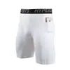 Pantalones Cortos Ajustados de Bolsillo Pro para Deporte de Verano para Hombre Fitness Running Baloncesto Entrenamiento Base Pantalones de Compresión