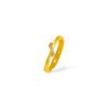 Anillo de diamante simple Moda elegante para mujer Joyería de aleación de cobre con incrustaciones de diamantes ajustable Suministro directo de fábrica