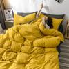 Núcleo de Colcha Funda de Colcha Extraíble y Lavable Kit Juego de Dos Piezas para Cama Funda de Colcha Cálida Engrosada para Otoño e Invierno