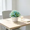Ornamento Bonsai Hemisférico de Gipsofila Modelo Novo Transfronteiriço de 31 Peças para Decoração de Mesa em Casa, Bonsai Simples de Flores Artificiais e Plantas Verdes