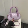Bolso de almohada casual estilo coreano 2026 nuevo de moda lunares Boston bolso de hombro cruzado para mujer