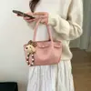 Elegante Bolso de Mano con Estampado de Lichi Estilo Coreano para Oficinistas, Bolso Cruzado de Alta Gama Elegante y Exquisito para Mujeres, Adecuado para Ir al Trabajo y Uso Diario, Bolso Tipo Cubo