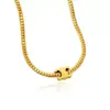 Colar Popular de Ai Min Estilo Europeu e Americano Zircônia Ouro 18K Corrente para Clavícula Pulseira Colar para Mulheres Nicho