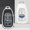 Adecuado para Juego de Llaves Subaru Forester 21 Nuevo Outback XV Legacy BRZ Borde Plateado Bolsa Protectora de TPU Hebilla