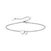 Europa e Estados Unidos transfronteiriço 26 pulseira de letras inglesas moda feminina temperamento simples aço inoxidável pulseira de letras em forma de coração