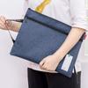Bolsa de mão bolsa de arquivo zíper a4 Alunos do Ensino Fundamental bolsa de matéria classificada lona escritório masculina e feminina bolsa de armazenamento de informações
