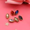 Doméstico un Diamante Ojo de Caballo garra de cristal diamante antienganche flor colgante cesta garra de diamante accesorios para el cabello DIY pegando Diamante ropa cosido a mano Diamante