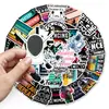 50 Adesivos de Esgrima para Competições Esportivas, Esportes Populares, Transfronteiriços à Prova d'Água Decorativos DIY Adesivos para Copo Térmico