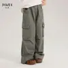 Pantalones Cargo Yojia para Niñas Primavera y Otoño 2026 Nuevos Elegantes Sueltos de Pierna Ancha para Niñas Pequeñas Pantalones de Primavera para Niños