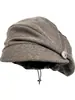 Atacado Transfronteiriço de Chapéus Octogonais, Boinas de Design Nicho para Outono e Inverno, Gorros de Tricô com Botões e Punhos em Estoque