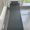 Cama dobrável portátil para acampamento ao ar livre, cama pequena simples para pausas para almoço no escritório, cama de acompanhante hospitalar com estrutura reforçada