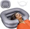 Tina Inflable Espesa de PVC para Lavado de Cabello con Almohada Integrada para Cuidado de Adultos, Ancianos Postrados, Mujeres Embarazadas y Niños