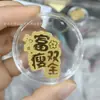 Adesivo de Telefone de Ouro Puro 999 para Riqueza Instantânea, com Adesivo Traseiro, Adesivo de Ouro 2mg, Presente Promocional para Lojas de Ouro em Transmissão ao Vivo