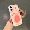 Adesivos de frutas de verão são adequados para capas de celular Apple 17 Pro Max, designs frescos de coração bolha para Huawei Pura 90 e Xiaomi 15