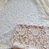 Tela de Encaje de Malla Blanca Cortina Tela de Fondo para Fotos de Boda Mesa de Comedor Vestido Ropa