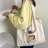 Yeyu/Amazon Cross-border Supply Tote Bag Mulher Ombro Canvas Bag Sleepy Rabbit Pingente Grande Capacidade Saco de Compras