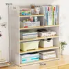 Estante de Almacenamiento de Escritorio Pequeño Simple Estante de Almacenamiento para Escritorio Pequeño Estantería Pequeña para Escritorio Estantería para Libros para el Hogar Nuevo Estilo Popular 2025