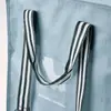 Mochila con Cremallera Bolsa Tejida Gran Capacidad PP Recubrimiento Impermeable Almacenamiento de Viaje Bolsa para Mudanza Mochila Plegable
