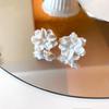 Pendientes de mariposa con gota de aceite de dos piezas con aguja de plata, diseño de temperamento de moda, pendientes sencillos personalizados para mujer, venta al por mayor