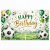 2027 Nuevo Fondo de Fiesta de Cumpleaños de Fútbol Decoración Fotográfica Tela Colgante Decoración de Festival Infantil Pancarta