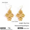 Colar Pingente Brincos Myya de Aço Inoxidável Versátil Estiloso Não Desbota Ouro 18K Moda Transfronteiriça Europeia e Americana