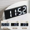 Reloj Espejo Luminoso Pantalla Digital Led Reloj de Escritorio Horario Reloj de Mesa Estilo Ins Reloj Despertador Electrónico