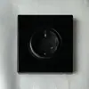 Interruptor de Pared para Hogar de Vidrio Templado Interruptor para Hotel Boutique Plata Estrella Enchufe USB Panel de Interruptores de Comercio Exterior