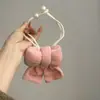 Amarra de Cortina de Laço Tridimensional Rosa Doce com Fio de Pérolas, Tecido de Decoração para Cortina de Gaze de Janela de Quarto de Princesa