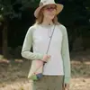 Camiseta Deportiva de Manga Larga de Secado Rápido para Mujer, Top Primavera y Verano Nuevo, Holgado, Casual, para Senderismo al Aire Libre, Transpirable