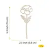 Set de Decoración de Flores Silvestres de Madera de 18 Piezas Transfronterizo, Flores de Madera Huecas para Manualidades, Adornos para el Hogar, Fiestas, Rellenos para Jarrones