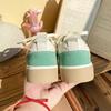 Baikuang 2022 Otoño Nuevos Zapatos Casuales Combinables de Suela Gruesa Blancos Zapatos de Lona de Cuero para Mujer Zapatos de Calle de Moda