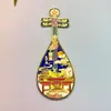 Imanes de Nevera Culturales y Creativos de Metal 3D de Nanjing, Templo de Confucio, Avenida Wutong, Templo Jiming, Souvenirs Turísticos de la Ciudad