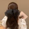 Cyber Celebrity Chiffon Super Fairy Big Bow Hairpin Spring Clip High Ponytail Clip Women's Back of Head Hair Summer Hair Accessories