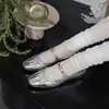 Zapatos Mary Jane ultra suaves de piel de oveja estilo coreano para mujer, con tacón oculto, puntera poco profunda y diseño de una sola tira, perfectos para primavera y verano