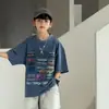 Camiseta de Manga Curta para Meninos 2026 Novo Estilo Blusa Solta Infantil Menino Crianças de Meia-Idade e Mais Velhas Camiseta Tendência de Meia-Manga Roupa Infantil de Secagem Rápida Verão