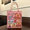 2025 nuevo bolso de mano bolso de fieltro bolso de mano estudiante bolso estampado lindo bolso de compras bolso de fieltro