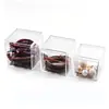 Caja de almacenamiento de acrílico con tapa, acrílico transparente, muy transparente, para guardar medicamentos, cosméticos y otros artículos